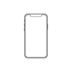 Modern Smartphone icon. Vector illustration, flat design.