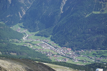 S&ouml;lden von oben vom Berg 