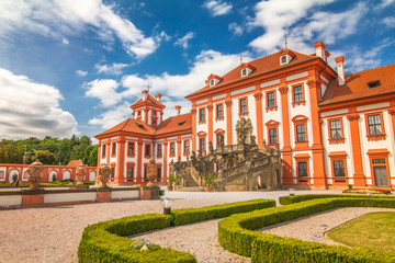 View of Troja Palace, located in Prague, Czech Republic, Europe.