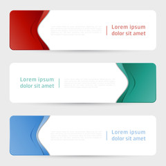 Vector design banner web template