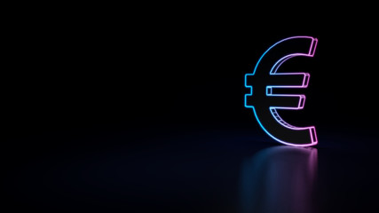 3d icon of euro currency