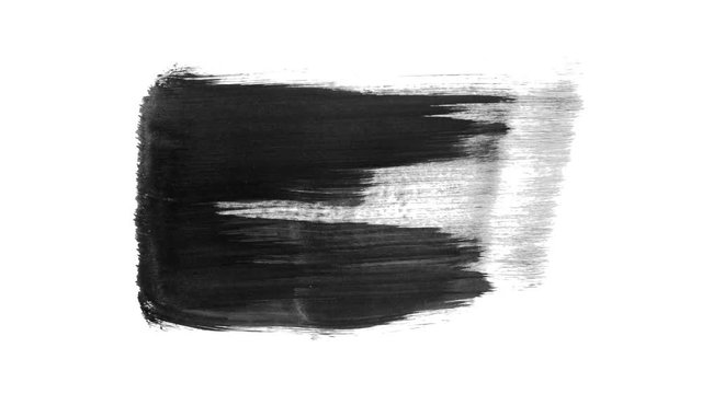 Animation grunge - brush stroke. Abstract hand - painted element. Underline and border design. Seamless looping background. 4K