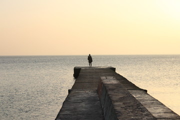 Walk to the sea is always a good exercise that brings health