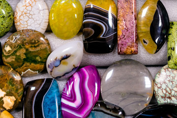 natural stone blanks for making pendants or brooches, for scientific research 