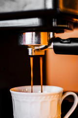 Espresso pouring