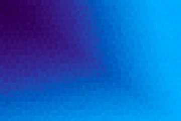 Abstract purple and indigo blue diagonal gradient background. Texture with pixel square blocks. Mosaic pattern