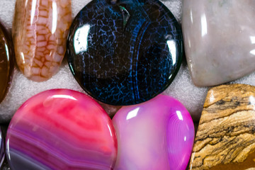 natural stone blanks for making pendants or brooches, for scientific research 
