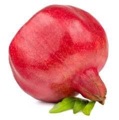 Pomegranate fruit isolated on white