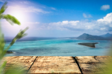 Desk of free space and summer time 