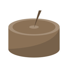 SPA aromatherapy candle isolated