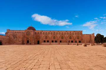 The al-Aqsa mosque on the Temple Mount in Jerusalem, Israel, Middle East
