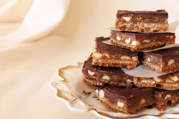 stack of chocolate