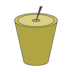 SPA aromatherapy candle isolated blue lines