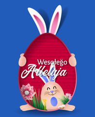Polish Happy Easter Greeting Card