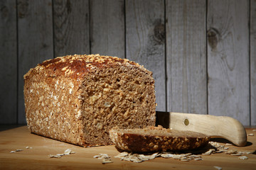 Angeschnittener Brotlaib