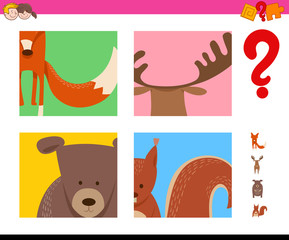 guess wild animals activity for kids