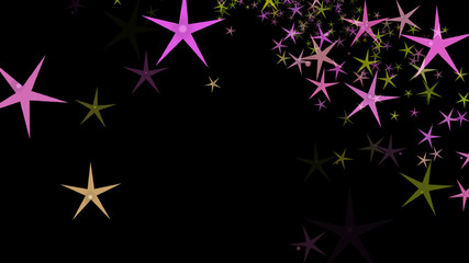 Background of multi-colored stars. Abstract background pattern.