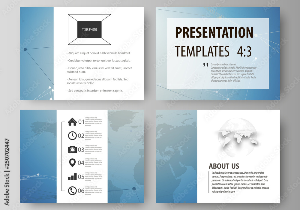 Aufkleber the minimalistic abstract vector illustration of the editable layout of the presentation slides desi