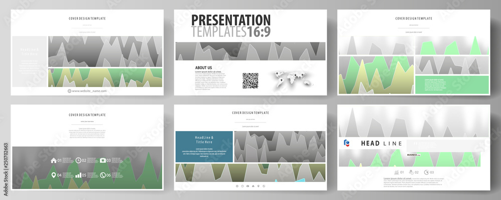 Poster the minimalistic abstract vector illustration of the editable layout of high definition presentation