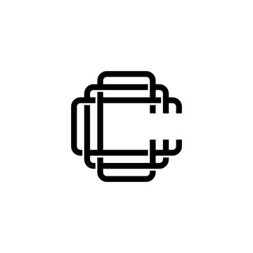 triple c monogram ccc letter hipster lettermark logo for branding or t shirt design