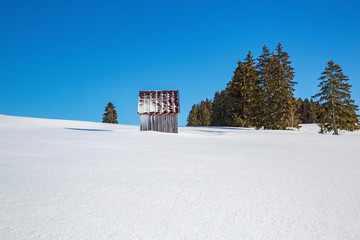 Allgäu - Winter - Stadel - Hütte - Panorama