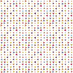 Abstract seamless pattern background with multi-colored varied triangles.