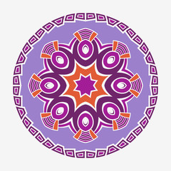 Mandala. Creative circular ornament.