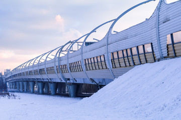 High-speed highway across St. Petrsburg, Russia