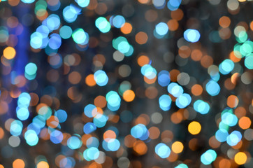 blurred night spot lights