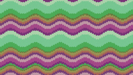 Background with a knitted texture, imitation of wool. Multicolored diverse lines.