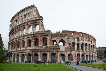 Fototapeta na wymiar Roma Coliseo