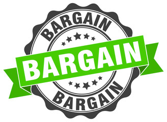 Fototapeta premium bargain stamp. sign. seal
