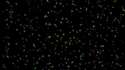 Background of multi-colored stars. Abstract background pattern.