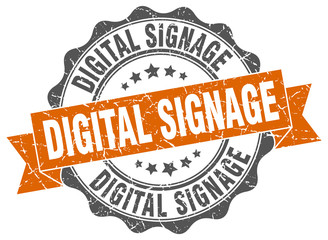 digital signage stamp. sign. seal