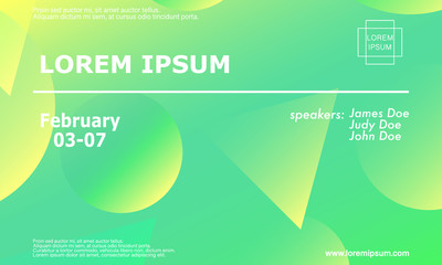 Fototapeta premium Conference invitation design template