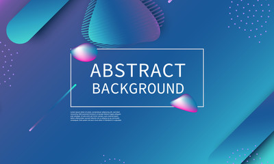 Fluid shape composition. Abstract cover design.