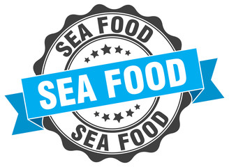 sea food stamp. sign. seal