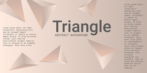 Fototapeta premium Triangle background. Abstract composition of triangular crystals.