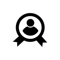 user icon on metal internet button