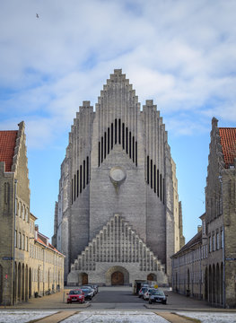 Grundtvig church in Copenhagen Denmark