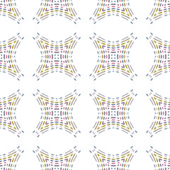 Seamless background pattern with a variety of multicolored lines.