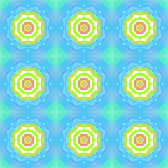 Seamless pattern background with multi-colored wavy lines.