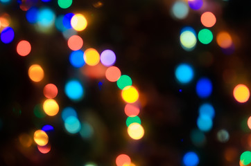 Abstract bokeh lights background