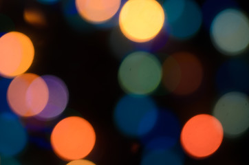 Abstract bokeh lights background