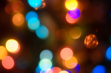 Abstract bokeh lights background