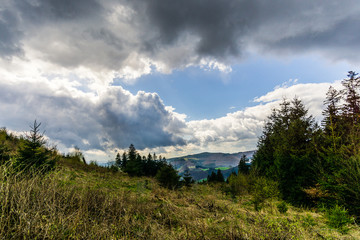Obraz premium Landscape from the Hills in the Sauerland