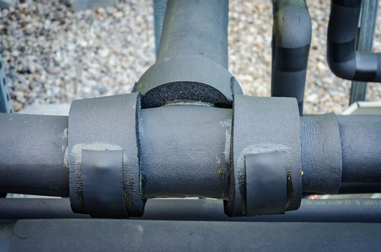 Pipes insulated with closed cell foam insulation