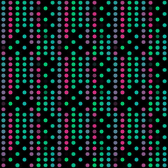 Seamless abstract pattern background with a variety of colored circles.