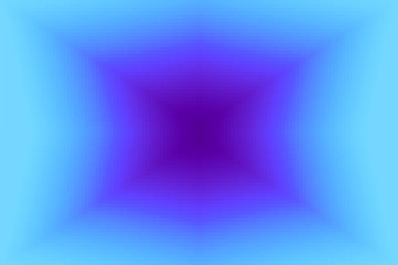 Abstract violet and cyan radiant gradient background. Texture with pixel square blocks. Mosaic pattern