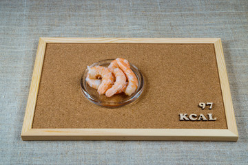 calorie seafood shrimp 97 kcal 100 grams diet